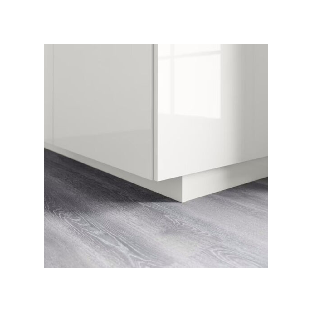 Zoccolo Per Cucina Battiscopa Set Da 2 Pezzi Da 2 Metri E 1 Pezzo Da 1 Metro Altezza 15 Cm Con Kit Unione Bianco