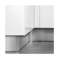 Zoccolo Per Cucina Battiscopa Set Da 2 Pezzi Da 2 Metri E 1 Pezzo Da 1 Metro Altezza 15 Cm Con Kit Unione Inox