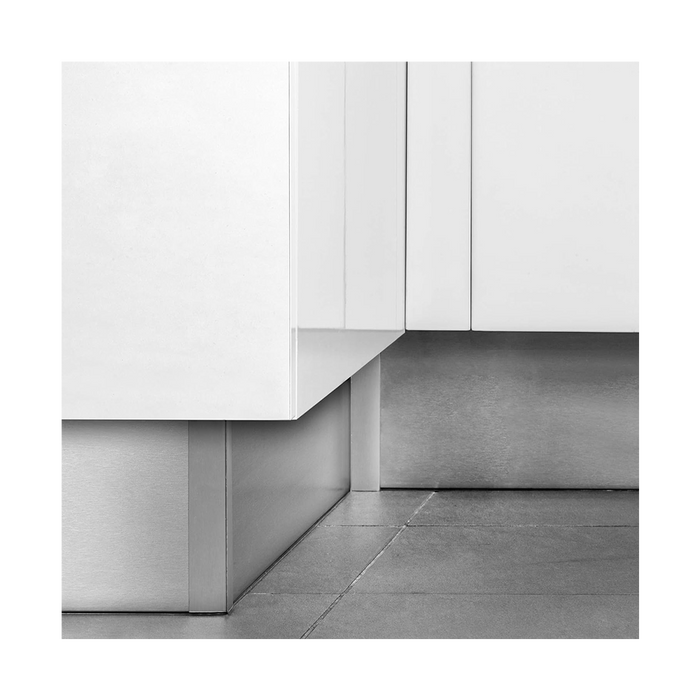 Zoccolo Per Cucina Battiscopa Set Da 2 Pezzi Da 2 Metri E 1 Pezzo Da 1 Metro Altezza 12 Cm Con Kit Unione Inox