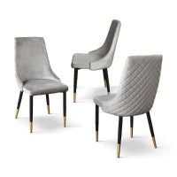 PAZZO DESIGN Sedia Cinzia set da 4 sedie Grigio