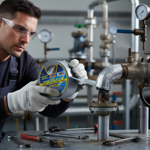 Nastro stop argento rinforzato multiuso impermeabile 25 m x 50 mm