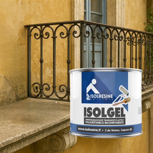 Rivestimento impermeabilizzante poliuretanico bicomponente isolgel a/b