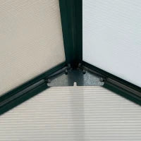 Serra da Giardino in Policarbonato, Metallo e Alluminio, Anti-UV e Antivento, 244x500x216cm, Verde