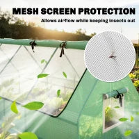 Serra Piccola con 2 Finestrelle Laterali e Finestra Centrale, in Acciaio, PE e PP, 240x90x90 cm, Verde