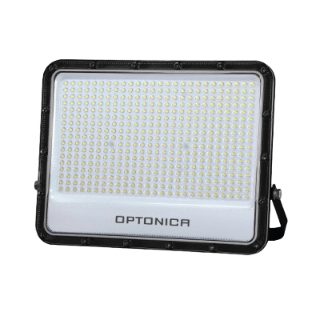 Optonica proiettore led smd corpo nero linea premium 6000k ip65 clip luminoso *** potenza 300w, confezione 1