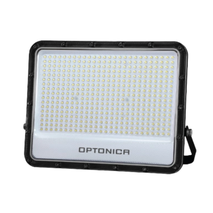 Optonica proiettore led smd corpo nero linea premium 6000k ip65 clip luminoso *** potenza 300w, confezione 1