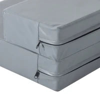 Scaletta per Cani Materassino 2 in 1 in PU e Gommapiuma 45x39x20cm Grigio