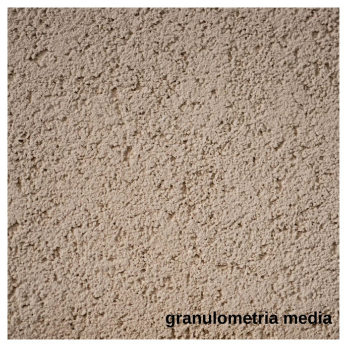 Rivestimento spatolato acrilsilossanico medio per facciate esterne *** formato 8 kg, confezione 1