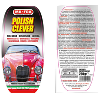 Polish clever 250 g per rigenerare disossidare e lucidare carrozzeria auto