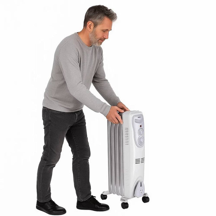 Radiatore a olio zephir zra1516 7 elementi 1500 w con termostato