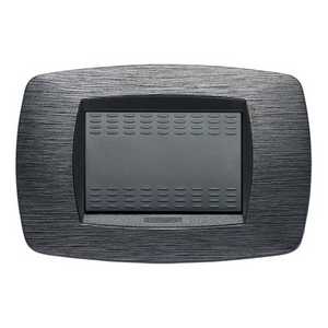 Master modo placca satinato grigio compatibili con supporti master modo *** numero posti 3 posti, confezione 1