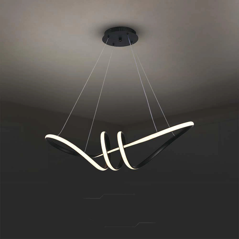 Lampada sospensione LED lineare 24W 3000K nera V-TAC VT-7798
