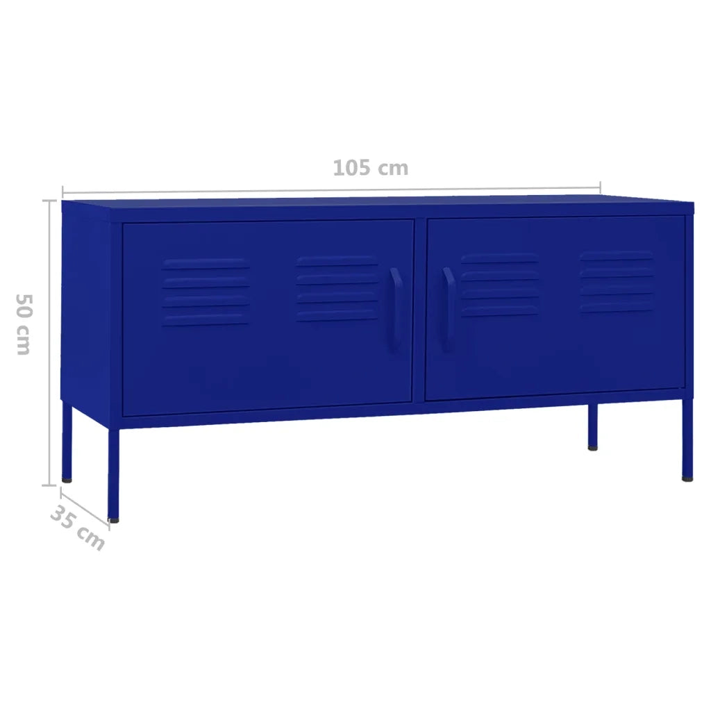 Mobile TV Blu Marino 105x35x50 cm in Acciaio cod mxl 12609