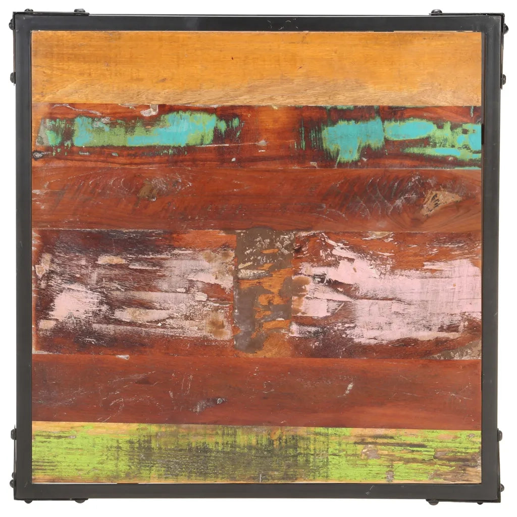 Tavolino da Salotto 60x60x35 cm in Legno Massello di Recupero 321795