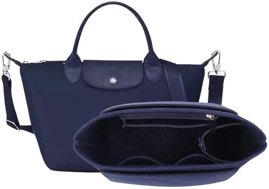 Organizzatore tas per Longchamp Le Pliage Neo borsa (blu scuro, M)