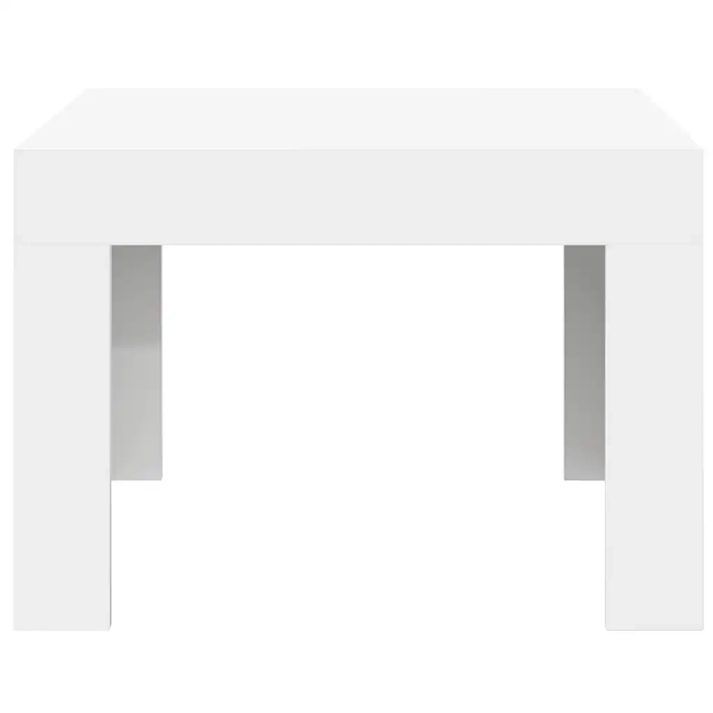 Tavolino da Salotto-Tavolino da soggiorno-Tavolo Bianco 50x50x35 cm in Truciolato
