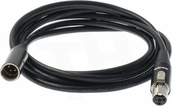Adattatore di Microfono per Estensione del Cavo Audio per Transmittitore di Corpo SM-93 WBH WL - Mini XLR 4 Pin TA4F - Maschio a Femmina - 60 Pollici