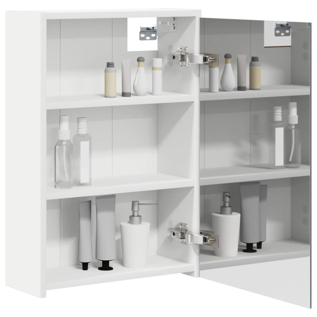 Mobiletto per specchio da bagno Bianco 43 x 16 x 62.5 cm 889135