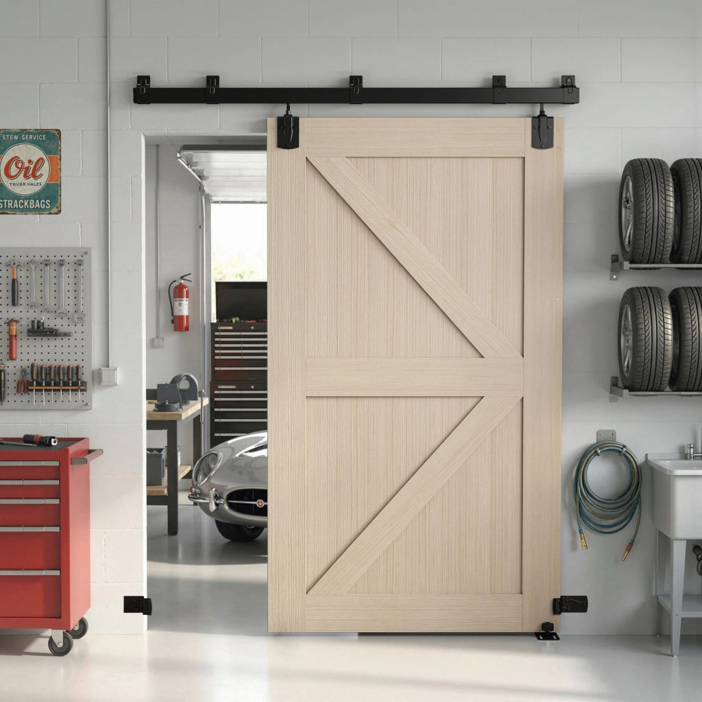Set Scorrevoli per Porte Armadio ¨C Zephmum ¨C 183 cm Nero