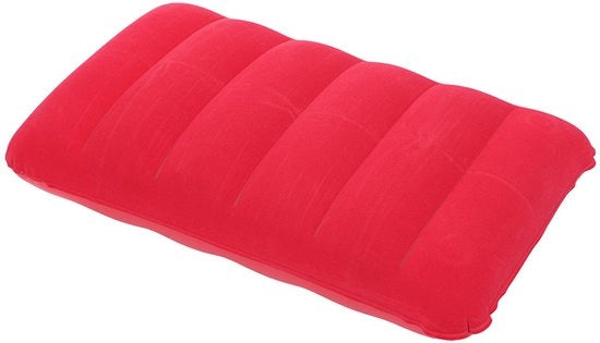 Cuscino portatile per viaggio 47x30cm con piume in PVC gonfiabile per uso all'aperto in camper.