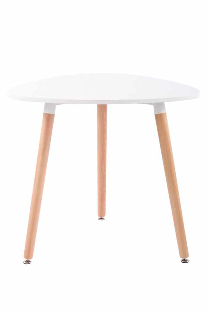 Tavolo Cucina Scandinavo Abenra bianco,80 cm