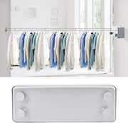 Linea di abbigliamento in plastica e alluminio con maniglia in acciaio inossidabile per uso indoor e outdoor con cavo di corda per hotel, casa, balcone e bagno.