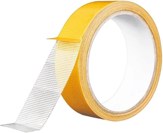 Tape di tessuto doppio lato 1 cm x 10 m - Adesivo per tessuti - Striscia di stiro forte - Per abbigliamento/ tende - Resistente alle macchie - Facile da applicare