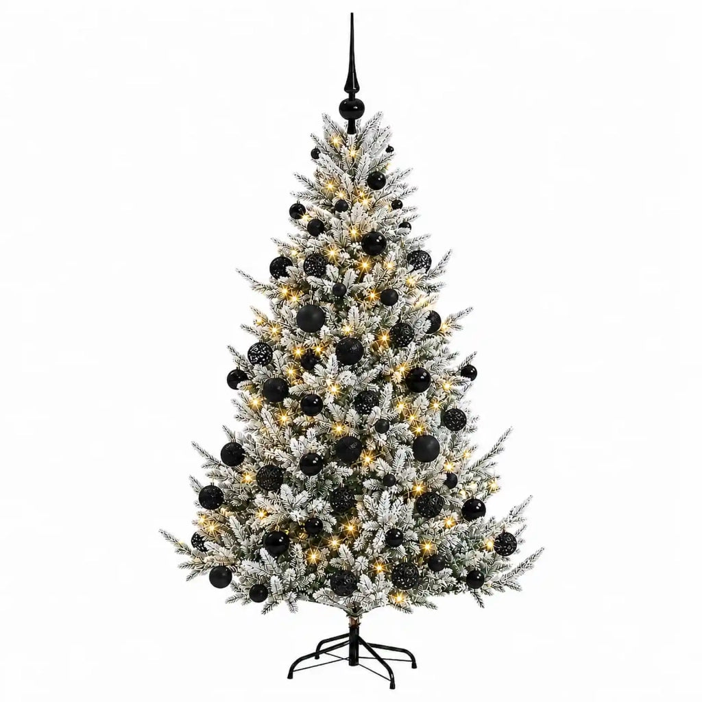 Albero di Natale artificiale con palline 210 cm 300 LED 3466419