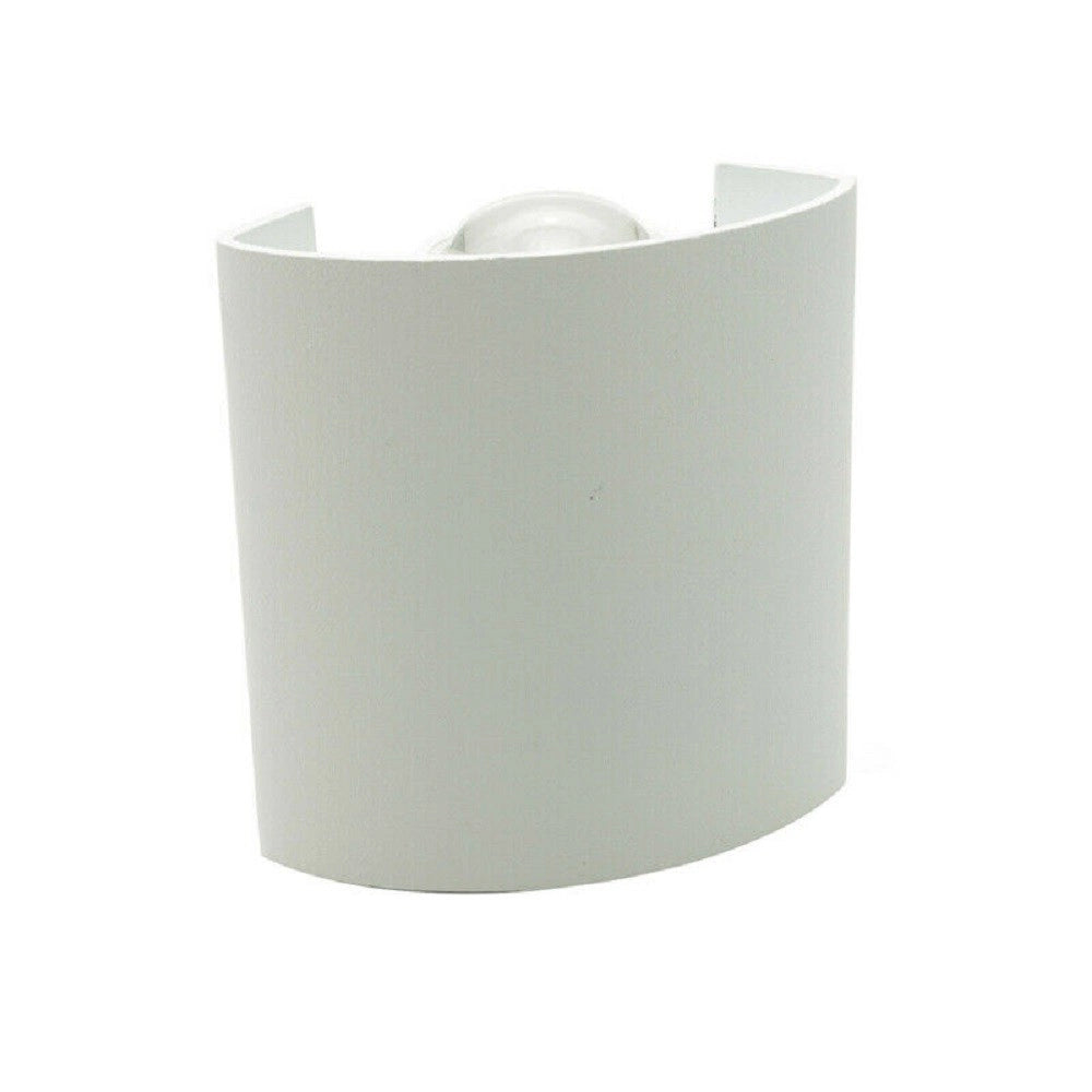 Trade Shop - Applique Da Parete Ovale Led Cob Esterno 3w Doppia Emissione Lampada Ip65 Es48 -