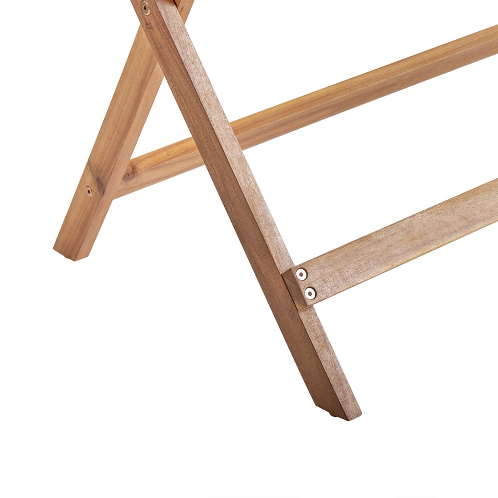 Tavolo da pranzo da giardino in legno di acacia rettangolare in legno chiaro 120 x 60 cm pieghevole stile retrò tradizionale