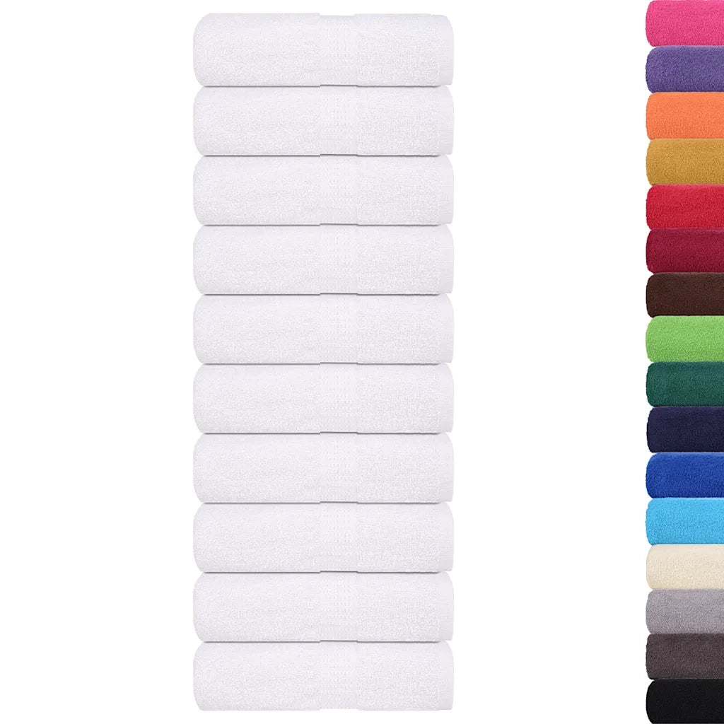 Asciugamani da bagno 10 pz FROGN Bianco 30x30 cm 100% cotone 136643
