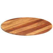 Piano Tavolo in Legno Massello di Acacia Rotondo 15-16 mm 70 cm