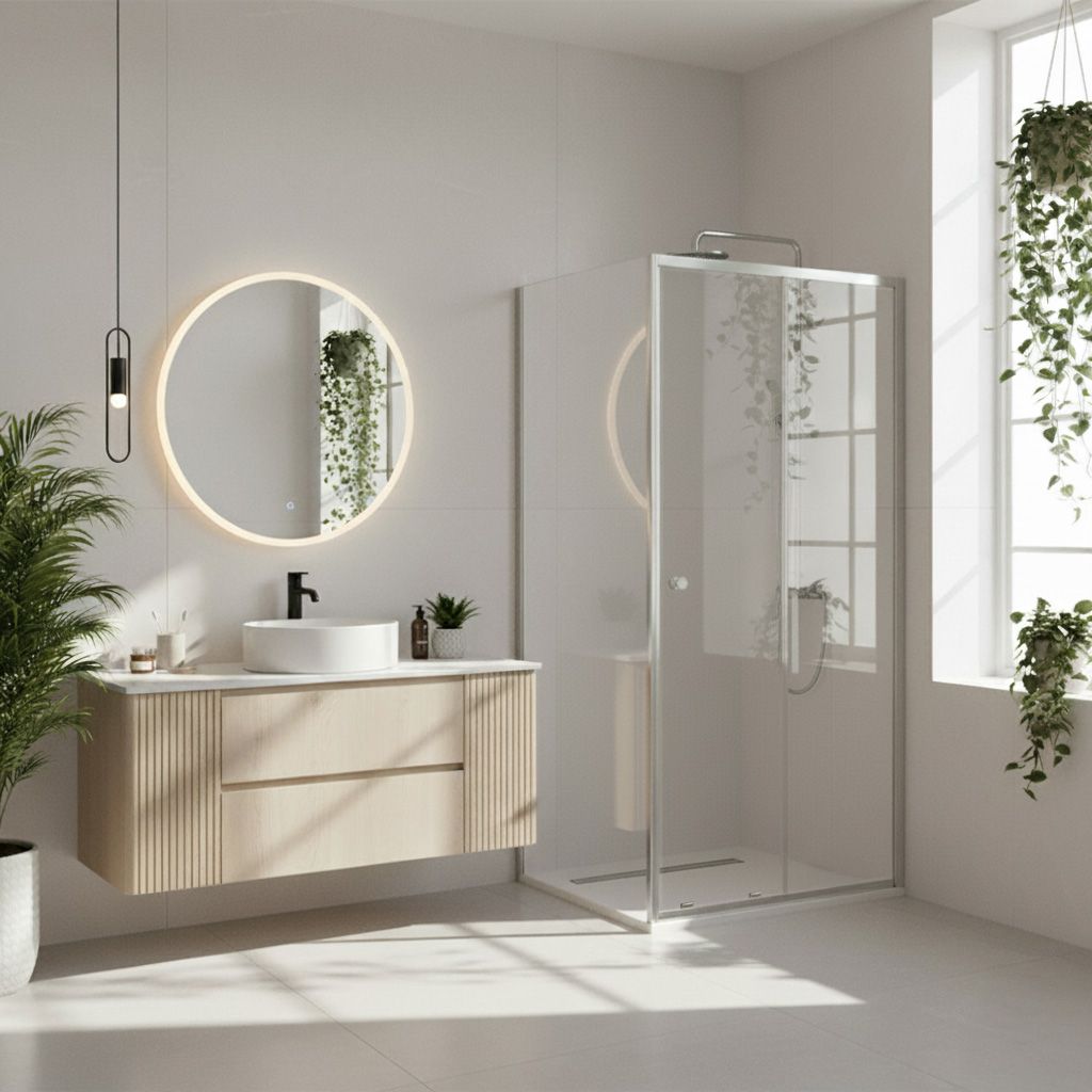 Cabina Doccia Rea Primo Slide 100x80 Chrome