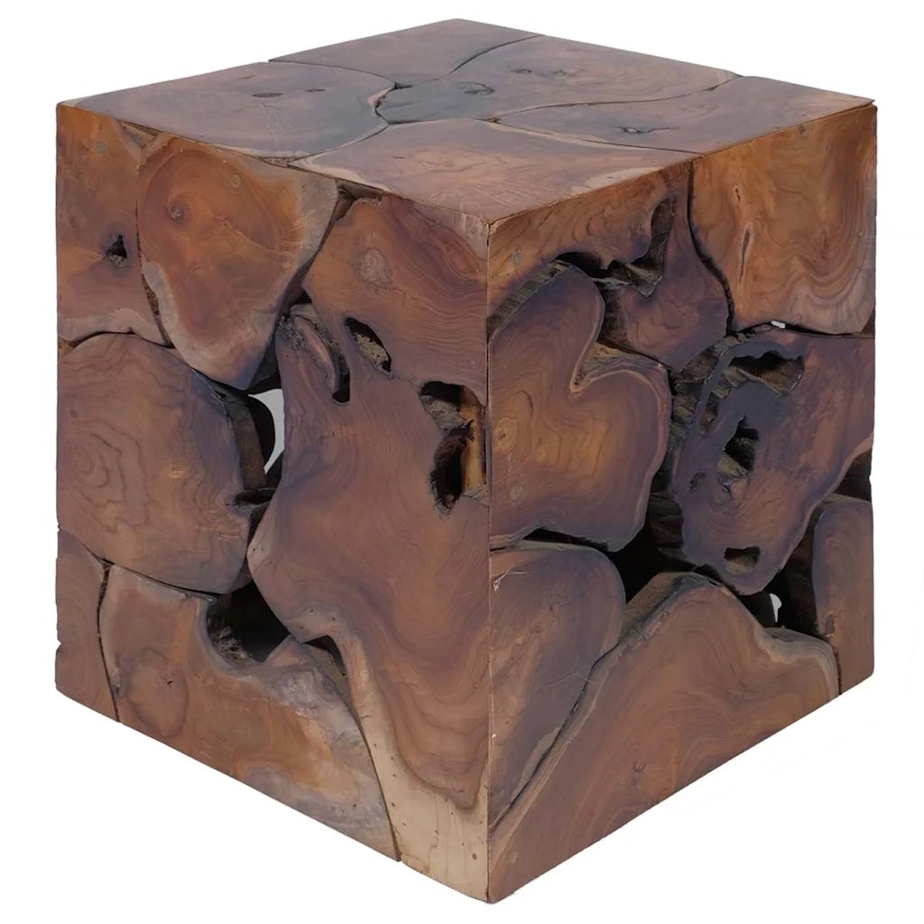 Sgabelli 4 pz Marrone 40x40x45 cm in Legno Massello di Tek 4 Pz 274356