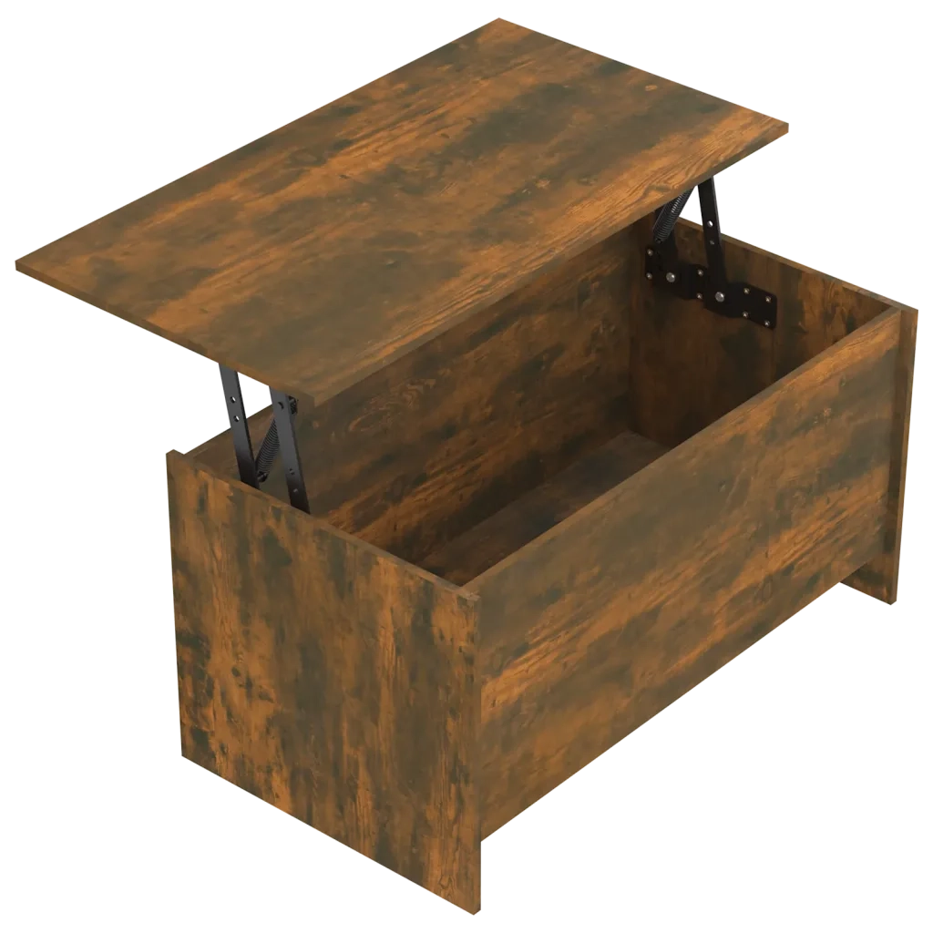 Tavolino Rovere Fumo 102x55,5x52,5 cm in Legno Multistrato cod mxl 20006