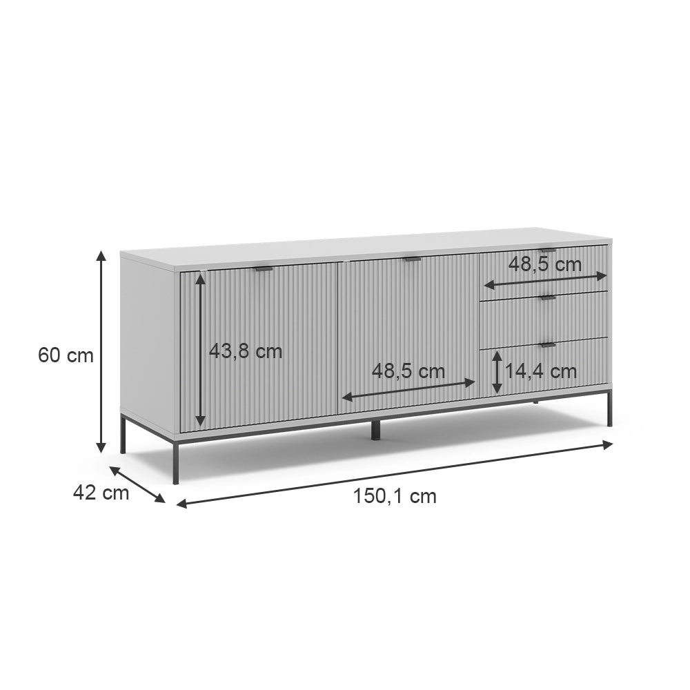 Vicco Mobile tv Grigio 42 x 60 cm