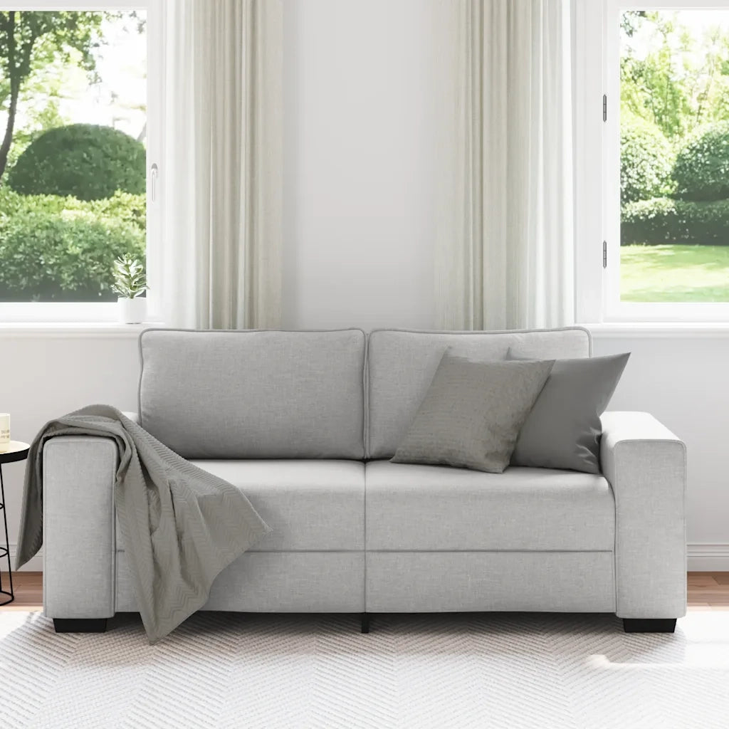 Divano a 2 Posti Grigio Nuvola 180x77x82 cm in Tessuto 4105174