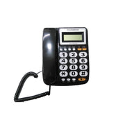 Trade Shop - Telefono Con Tasti Grandi Vivace Display Lcd Extra Large Rainbow T2025cid Nero -