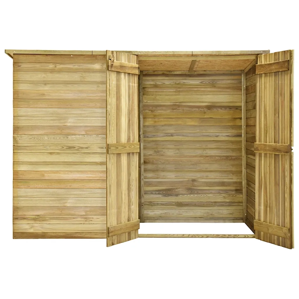 Ripostiglio da Giardino 232x110x170 in Legno di Pino Impregnato 46363
