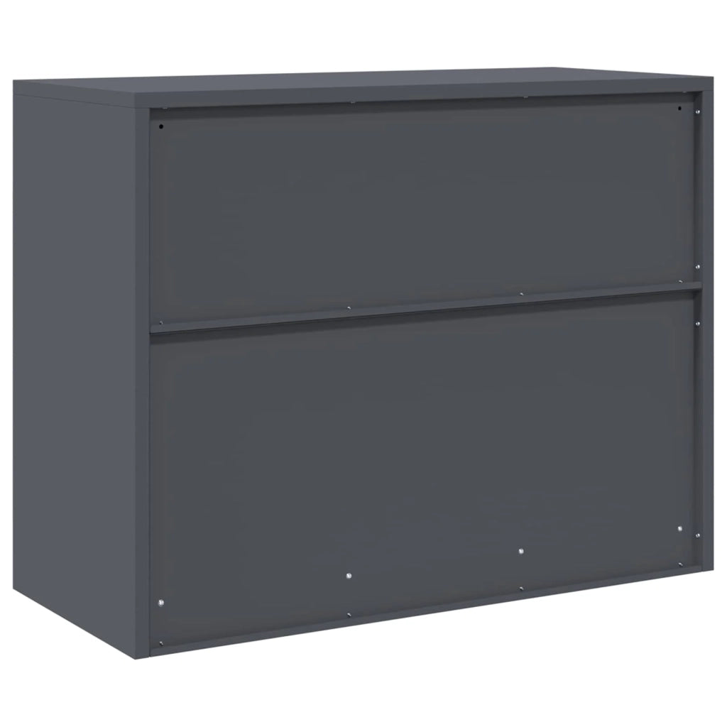 Armadio Antracite 90 x 40 x 70 cm Acciaio