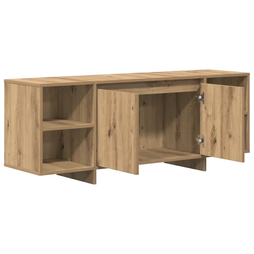 Mobile TV Rovere Artigianale 130x35x50 cm in Legno Multistrato