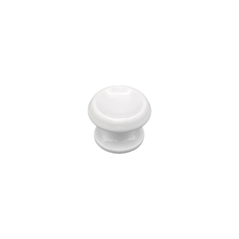 Pomolo fisso per porta SAGUATTI 866/60TB in alluminio bianco lucido