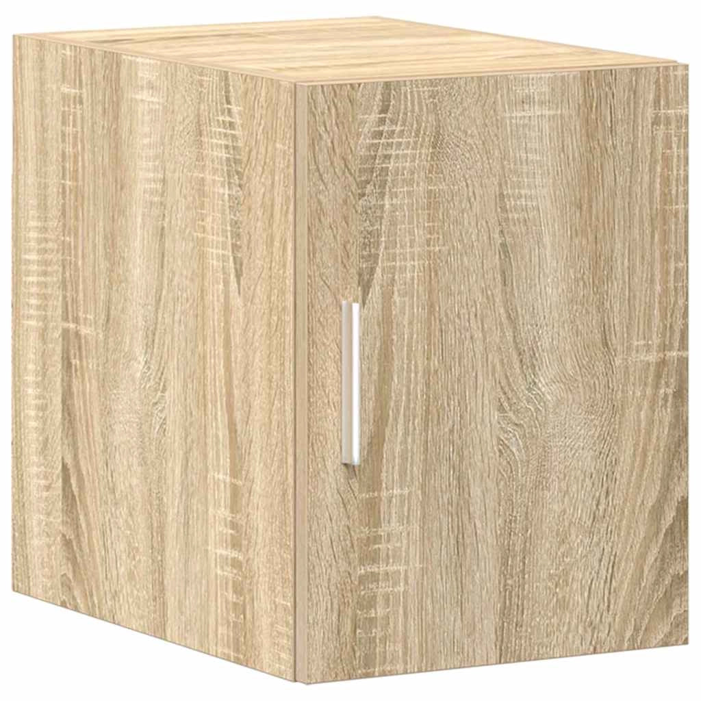 Mobile contenitore sottile 30 x 42,5 x 225 cm capiente moderno multifunzionale realizzato in legno ingegnerizzato di rovere Sonoma 02_0055554