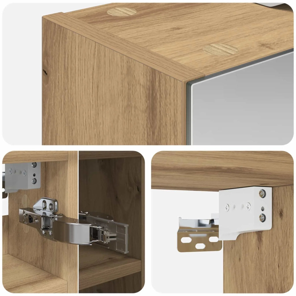 Mobiletto per specchio da bagno Rovere Artigianale