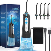 Waterflosser Senso Riflesso Senso - Oplaadbare Tandheelkundige Waterstraal con 5 Accessori, 300 ml Tanke