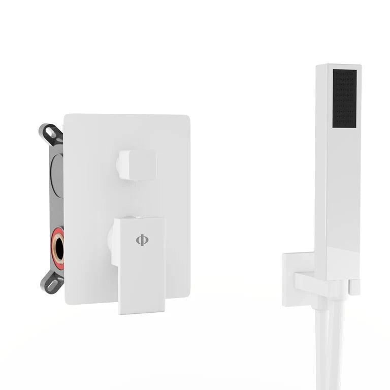 Kit esterno per doccia da incasso Orion Bianco DUCHA.ES