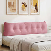 Cuscino per Schiena Rosa 180 x 24 x 50 cm Velluto 42014578