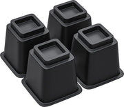 Verdica letto multifunzionale 127 cm - Heavy Duty - sostenimento fino a 250 kg - set di 4 - nero