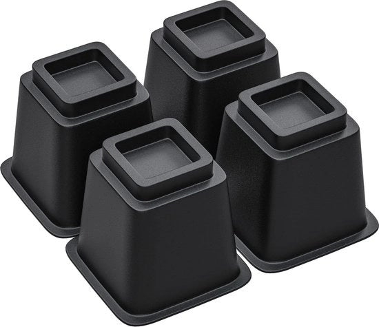 Verdica letto multifunzionale 127 cm - Heavy Duty - sostenimento fino a 250 kg - set di 4 - nero