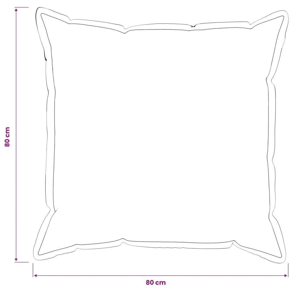 Federa 6 pcs HOUTEN Grigio Scuro 80 x 80 cm Bouclé 921670